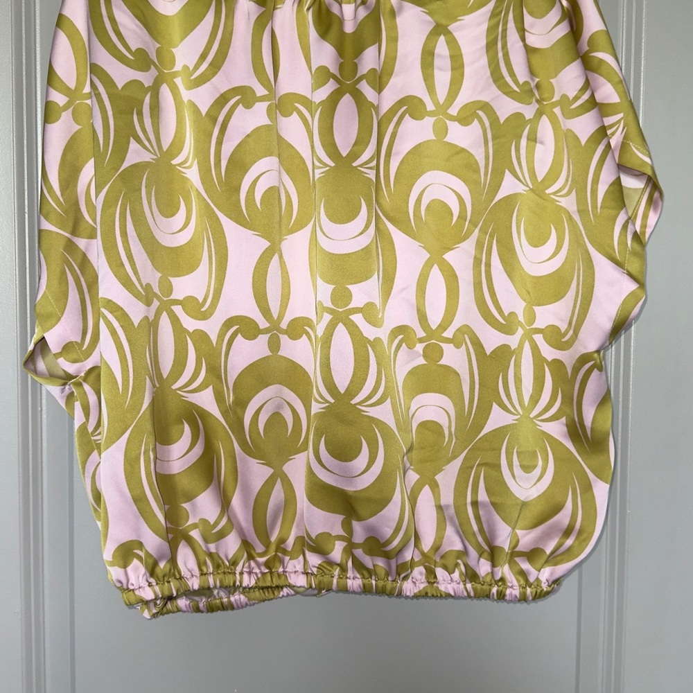 Worthington Pink and Green Blouse Top - Picture 5 of 5